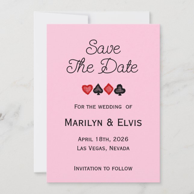Carte d'annonce plate Save The Date (Devant)