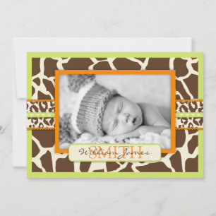 Carte d'annonce Safari Boy Green