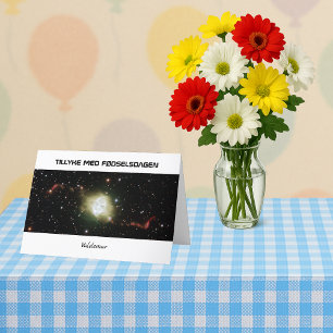 Carte Danois fodselsdagen votre texte astronomie