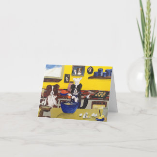 Carte dans der Weihnachtsbäckerei bei Familie Border Col