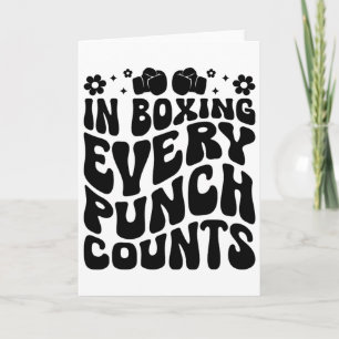 Carte Dans la boxe chaque coup compte Boxeur Sports Athl