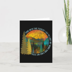 Carte Dans La Forêt Je Va Randonnée Shirt Nature Lover C