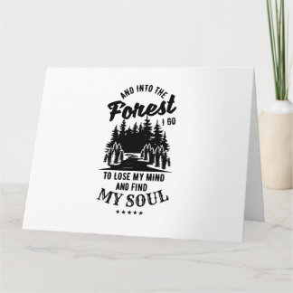 Carte Dans la forêt je vais