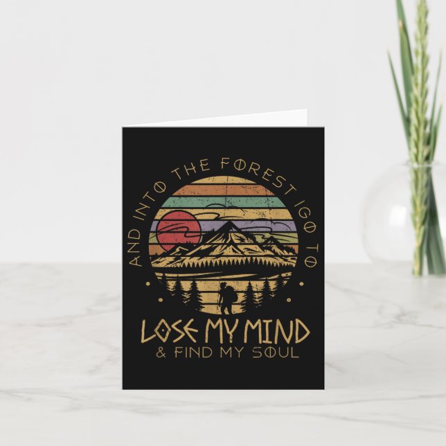 Carte Dans La Forêt Je Vais Perdre Mon Esprit Trouver Mo (Devant)