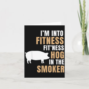 Carte Dans la forme hog bbq smoker roaster cochon drôle
