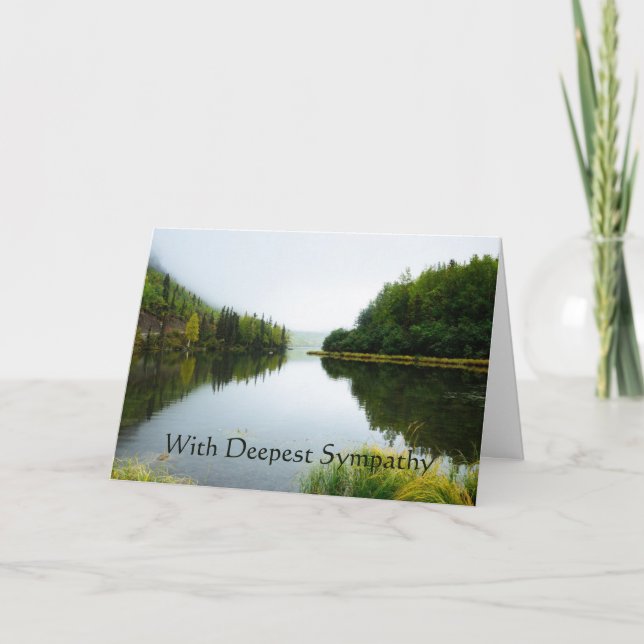 Carte Dans La Plus Profonde Sympathy Lake Trees Wilderne (Devant)