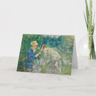 Carte Dans le bois de Boulogne   Berthe Morisot