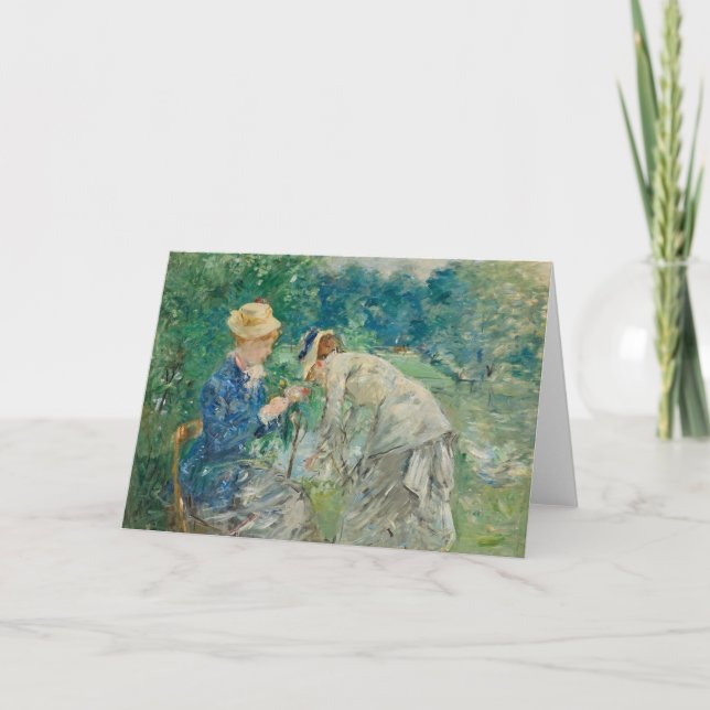 Carte Dans le bois de Boulogne | Berthe Morisot (Devant)