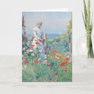 Carte Dans le jardin   Childe Hassam