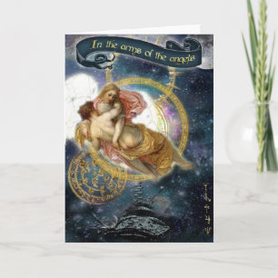 Carte Dans les bras des anges (carte de vœux)