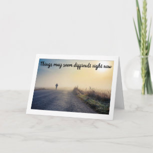 CARTE DANS LES MOMENTS DIFFICILES "JE SUIS LÀ POUR VOUS"