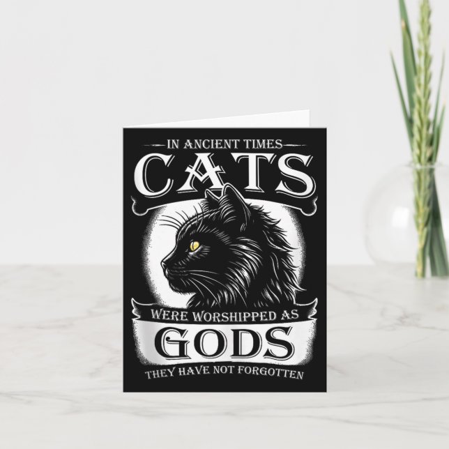Carte Dans Les Temps Anciens, Les Chats Étaient adorés C (Devant)