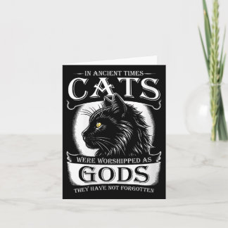 Carte Dans Les Temps Anciens, Les Chats Étaient adorés C