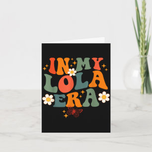 Carte Dans lola era retro groovy famille pour grand-mère