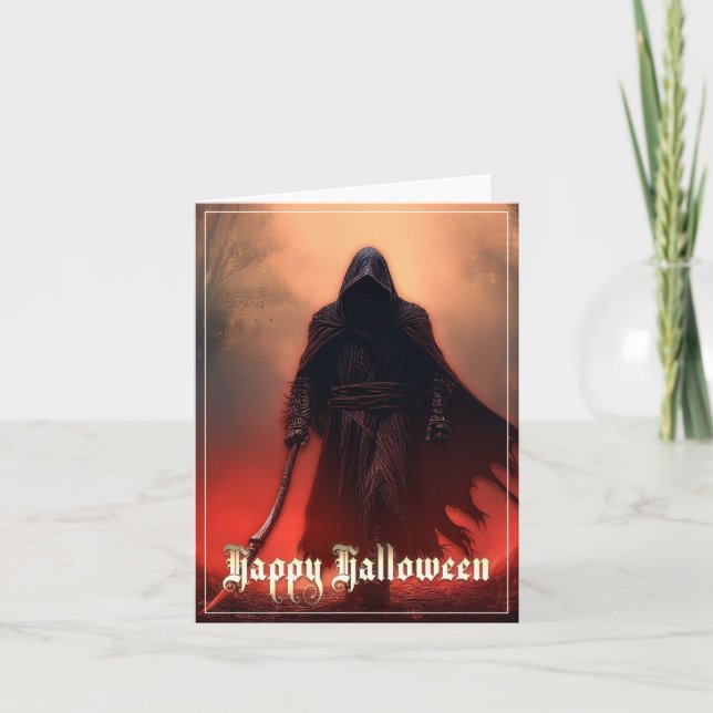 Carte Dans l'ombre de la Faucheuse - Halloween (Devant)