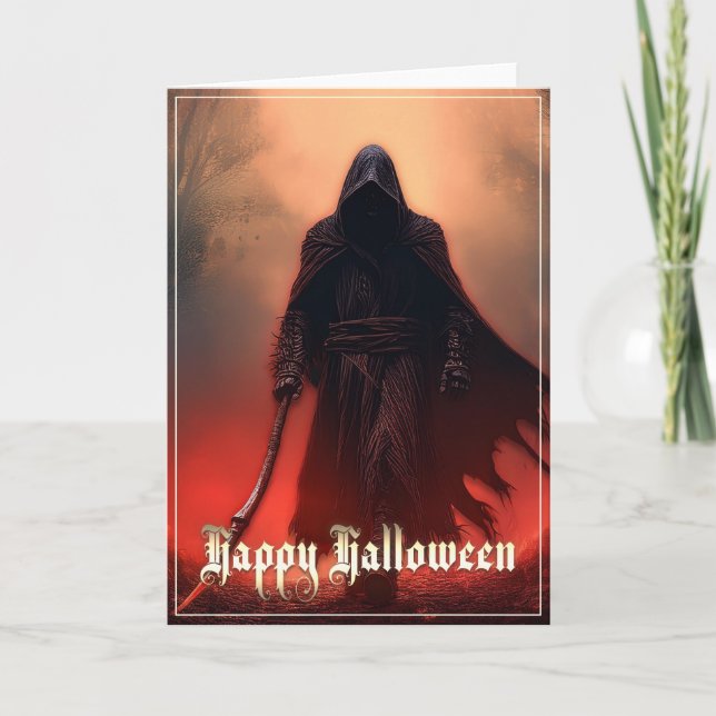 Carte Dans l'ombre de la Faucheuse - Halloween (Devant)