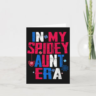 Carte Dans ma tante Spidey Fête des mères Tante Matching