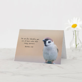 Carte Dans Mes pensées - Sparrow et Matthieu 10:31