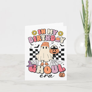 Carte Dans Mon Anniversaire Ghoul Era Retro Halloween Su