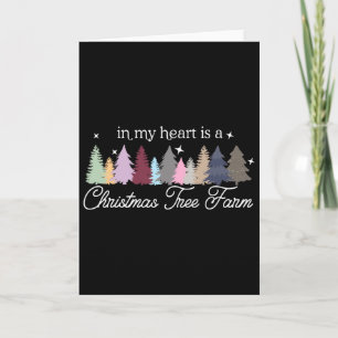 Carte Dans mon cœur est une ferme d'arbres de Noël Taylo