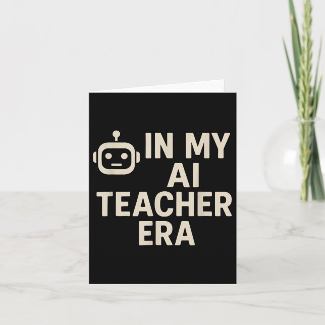 Carte Dans Mon Époque De Professeur Ai Retour À L'École (Devant)