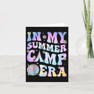 Carte Dans Mon Été Camp De Camping Camping Tie Dye Derni
