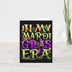 Carte Dans Mon Festival Mardi Gras Era Fête Carnaval Fêt