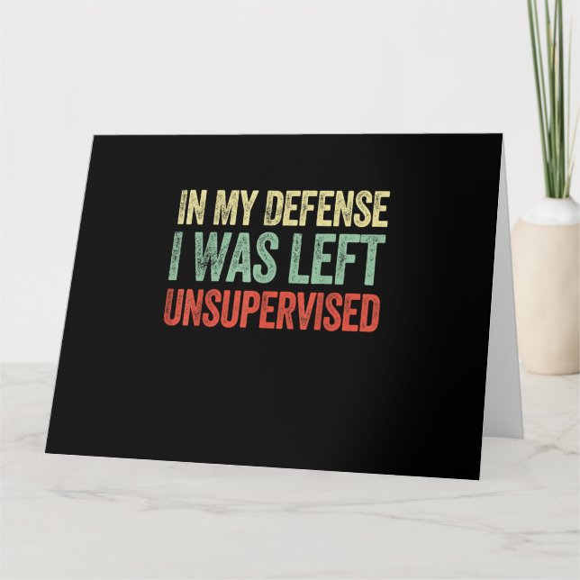 Carte Dans My Defense I Ce que Left Unsupervised Funny Q (Devant)