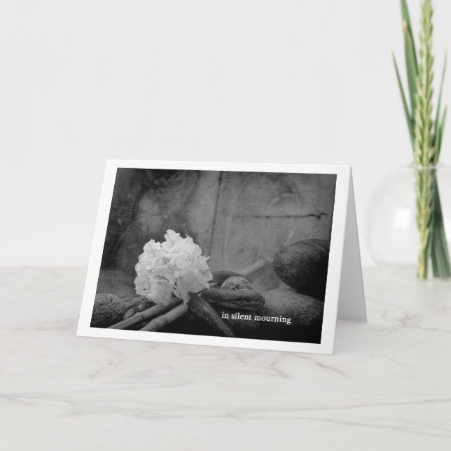 Carte dans un deuil silencieux (Devant)