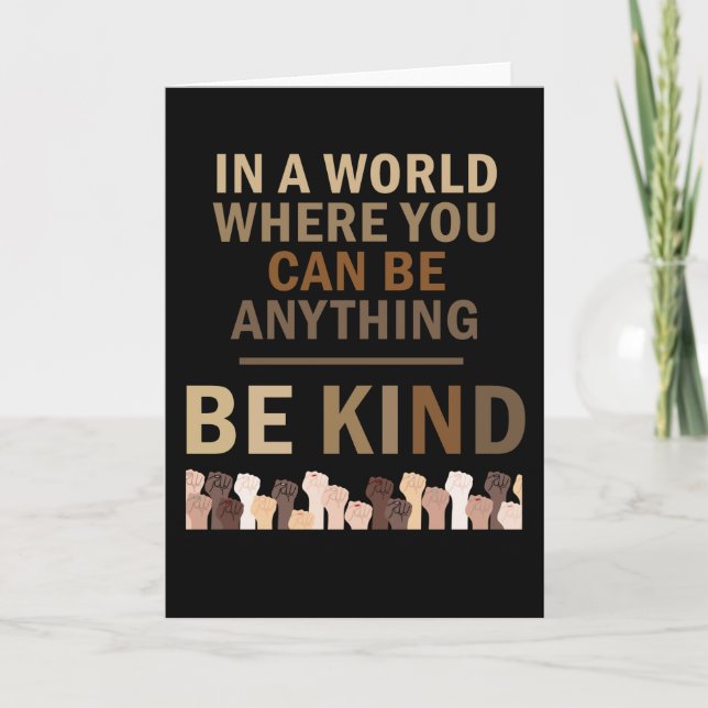 Carte Dans un monde où vous pouvez être n'importe quoi (Devant)