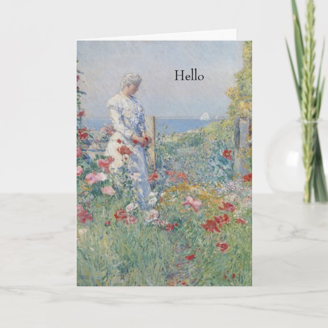 Carte Dans un tableau de jardin (Devant)