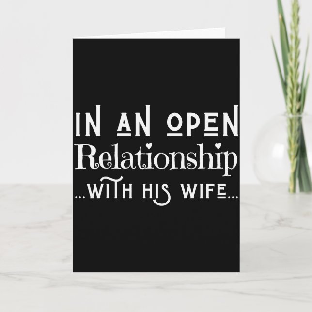 Carte Dans une relation ouverte avec sa femme Funny Vale (Devant)