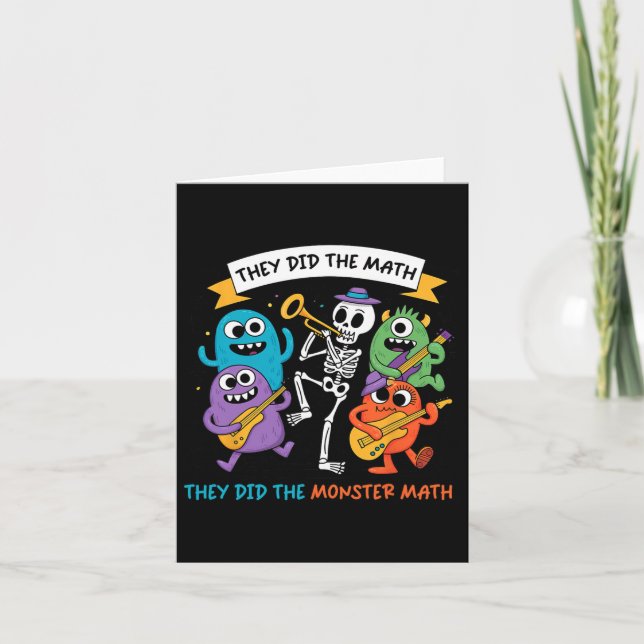 Carte Dansant Des Squelettes Ils Ont Fait Le Mathe Ils O (Devant)