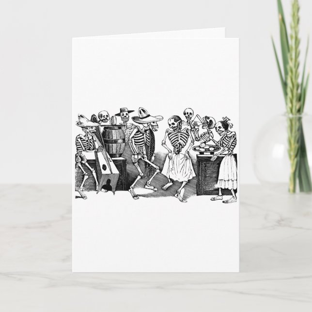 Carte "Dansant le Jarabe dans l'autre monde " (Devant)