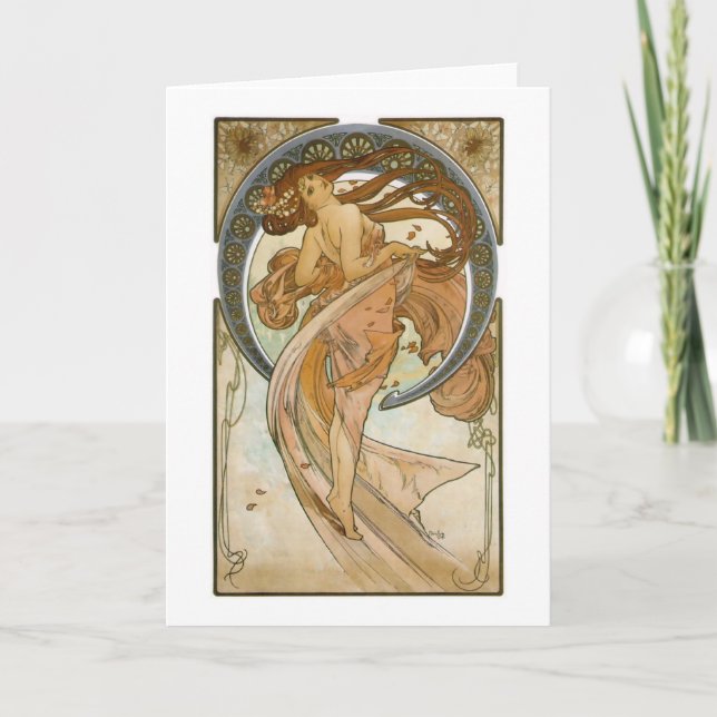 Carte Danse (1898), Alphonse Mucha Art nouveau (Devant)