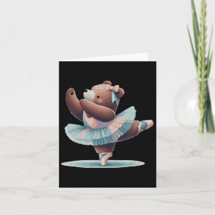 Carte Danse Bear Ballet Chaussures Bear Cute Bear Perfor