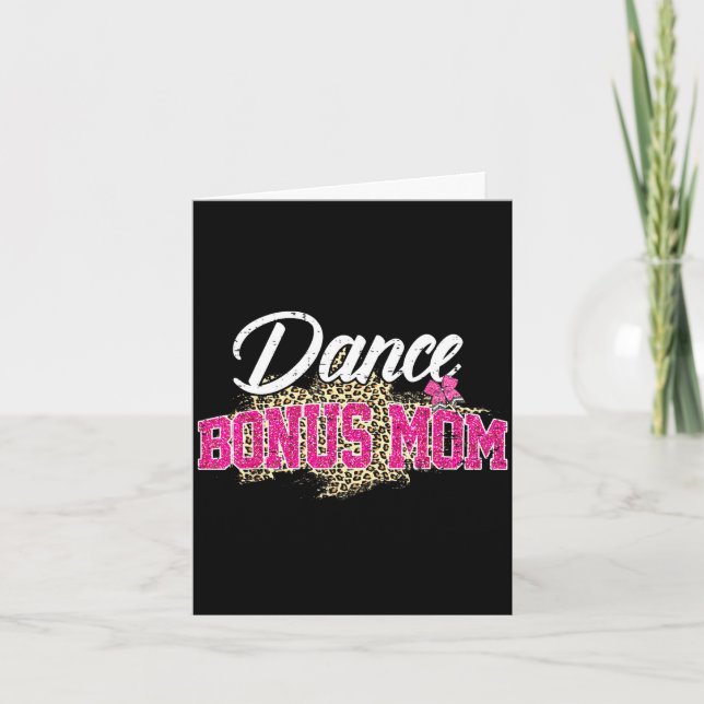 Carte Danse bonus maman léopard maman drôle dansant la f (Devant)