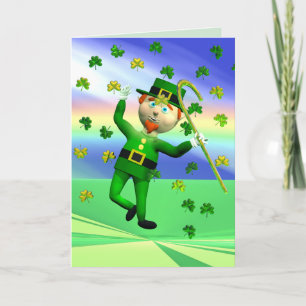 Carte Danse chanceuse de Leprechaun