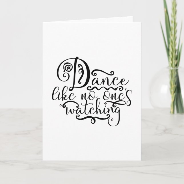 Carte Danse comme personne ne regarde la reine danser (Devant)