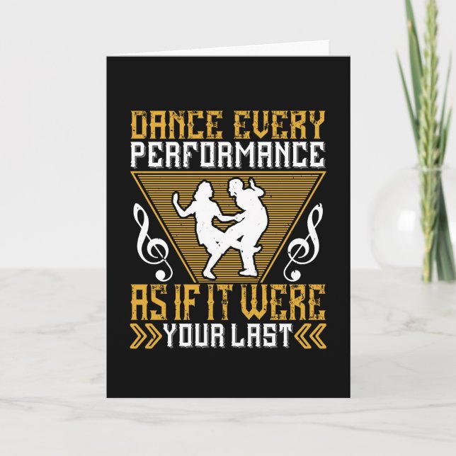 Carte Danse Comme Si C'Était Votre Dernier (Devant)