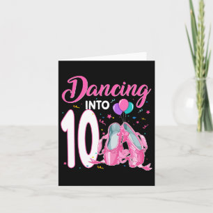 Carte Danse Dans 10 Ans Anniversaire Ballerina Girl P
