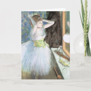Carte Danse dans sa chambre à coucher par Edgar Degas