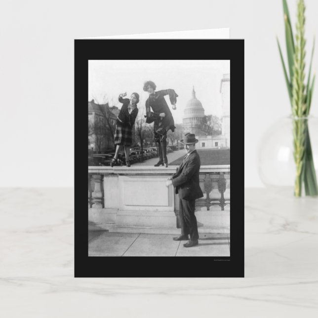 Carte Danse de Charleston à Washington, dc 1925 (Devant)