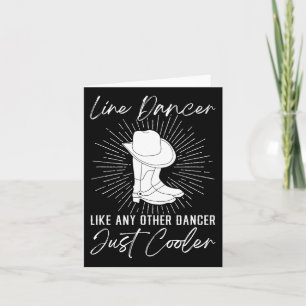 Carte Danse de ligne pour danseurs de ligne femmes Coton
