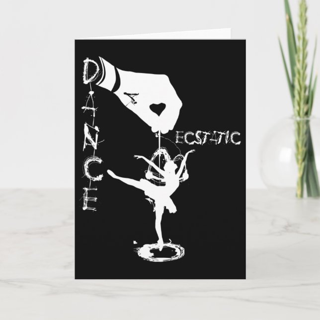 Carte Danse extatique Llerina Danseuse en tutu Freestyle (Devant)