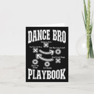 Carte Danse Frère Playbook Comp Dansant Drôle Fier Da