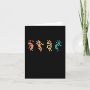 Carte Danse Kokopelli Sud-Ouest des États-Unis Amérindie