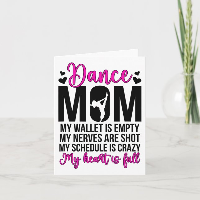 Carte Danse Maman Drôle Danser Maman D'Une Danse Mama Da (Devant)