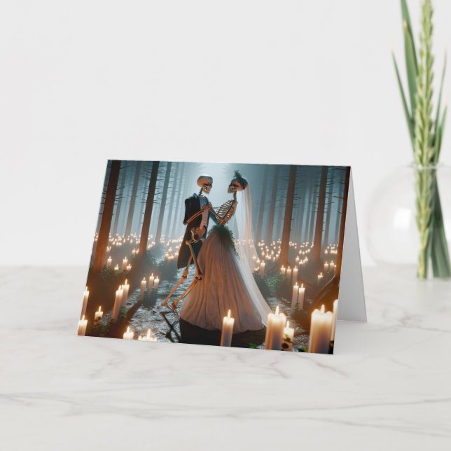 Carte Danse Mariage d'Halloween (Devant)