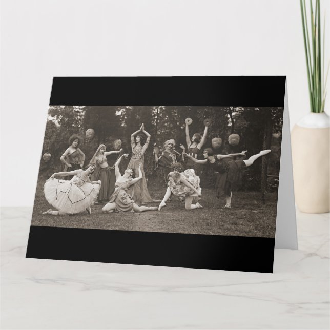 Carte Danse sauvage 1924 de femmes (Devant)